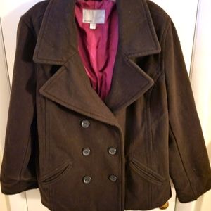 Old Navy Brown XXL Wool Pea Coat